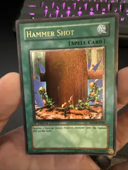 Yugioh Hammer Shot SOD-EN038 1st Edition Ultimate Rare 1st Edition VLP - Image 3