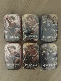 [Set Of 6] One Piece Card Game Mini-Tin Set Vol. 2 OP-13 FACTORY SEALED - Image 1