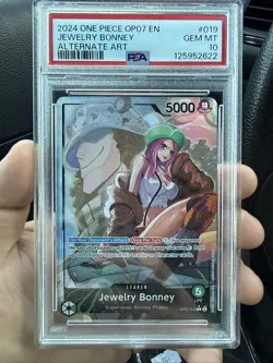 One Piece 500 Years In The Future Jewelry Bonney OP07-019 Leader Alt Art PSA 10 - Image 1