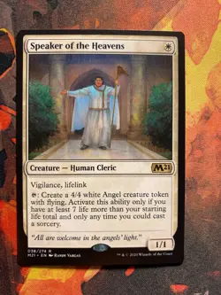 Speaker of the Heavens Magic The Gathering MTG X1 Card NM Core Set 2021 M21 - Image 1