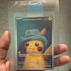 Pokemon Pikachu with Grey Felt Hat 085 Scarlet & Violet Promo Regular Card - Image 1