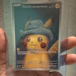Pokemon Pikachu with Grey Felt Hat 085 Scarlet & Violet Promo Regular Card - Image 2
