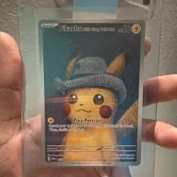 Pokemon Pikachu with Grey Felt Hat 085 Scarlet & Violet Promo Regular Card - Image 4