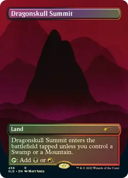 MTG New FOIL Dragonskull Summit Borderless #458 Secret Lair Magic Card - Image 1