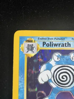 Poliwrath Holo Pokemon Card 13/102 Base Set WOTC Rare LP Condition - Image 2