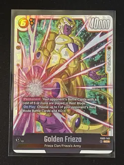 Dragon Ball Super Fusion Worlds Blazing Aura Golden Frieza SCR Foil Card - Image 1