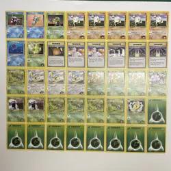 40 x POKEMON Gym Challenge / Heroes NON-HOLO Common / Uncommon CARDS 2000 WOTC - Image 1