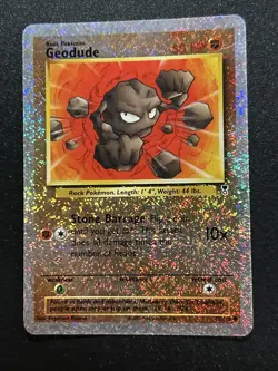 Geodude 77/110 Legendary Collection Reverse Holo Pokemon Card Excellent! - Image 2