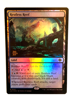 MTG - Restless Reef / Prerelease Cards / Foil / LP - Image 1