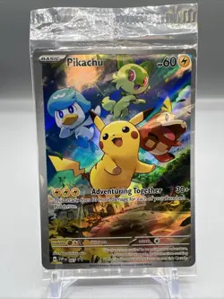 Pikachu 027 Holo, Pokemon SVP Scarlet & Violet Promo Card, SEALED! NM - Image 1