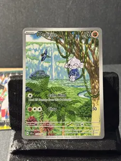 Meditite 153/142 Stellar Crown Illustration Rare NM Pokemon TCG Card - Image 1