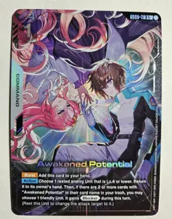 [ENGLISH] Gundam Card Game Awakened Potential GD03-118 R+ Alt Art Foil - Image 1