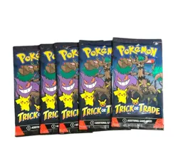 5 Packs Pokemon TCG Trick or Trade BOOster Packs 2024 Halloween Cards | 15 Cards - Image 4
