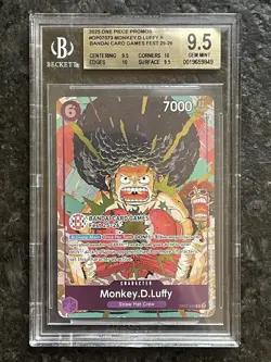 Monkey.D.Luffy (BANDAI Card Games Fest 25-26) OP07-073 One Piece Promo BGS 9.5 - Image 1