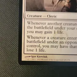 Magic: The Gathering Suture Priest 25/175 2011 Igor Kieryluk White Creature Card - Image 5