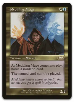 Meddling Mage #116 (LP) Planeshift PLS Magic MTG - Image 1