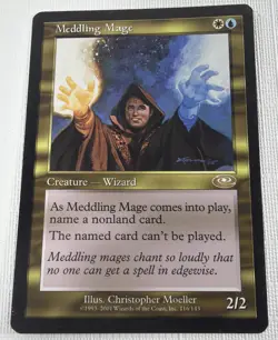 MTG Magic the Gathering Meddling Mage (116/146) Planeshift LP - Image 1