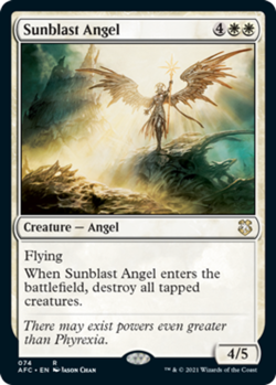 Sunblast Angel Light Play, English Magic the Gathering MTG Commander: Adventures - Image 1