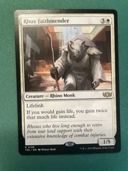 2025 Rhox Faithmender - Commander: Tarkir: Dragonstorm - 128 NM - Image 1