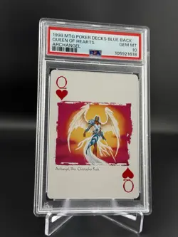 Archangel Queen of Hearts 1998 Magic MTG Poker Blue Back GEM PSA 10 *POP 1 - Image 1