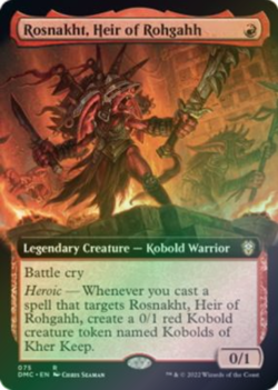 Rosnakht, Heir of Rohgahh Extended Art FOIL Dominaria United Commander MTG Rare - Image 1
