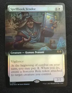Spellbook Vendor - Extended Art - Foil - WOE - NM Unplayed - EN - 0327 - Image 1