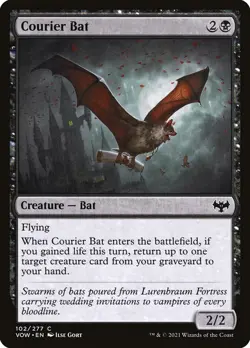 Courier Bat | #102 | VOW | MTG | Regular | LP - Image 1
