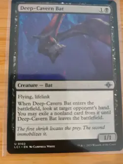 MTG Deep-Cavern Bat 0102 Lost Caverns of Ixalan M/NM Free UK P&P - Image 1