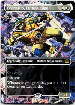 Leonardo, Cutting Edge (Borderless) - [Teenage Mutant Ninja Turtles] MTG NM ⚪ - Image 1