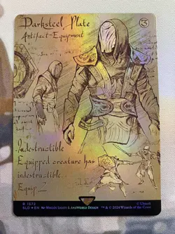 DARKSTEEL PLATE Borderless *RAINBOW FOIL* SLD 1572 Secret Lair - Assassins Creed - Image 1