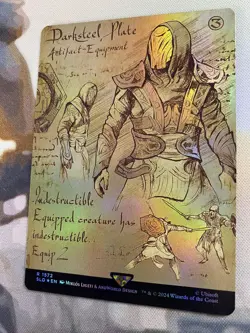 DARKSTEEL PLATE Borderless *RAINBOW FOIL* SLD 1572 Secret Lair - Assassins Creed - Image 3