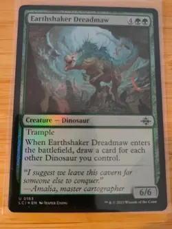 MTG Earthshaker Dreadmaw (FOIL) 0183 Lost Caverns of Ixalan M/NM Free UK P&P - Image 1