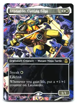 Leonardo, Cutting Edge (Borderless) #211 Teenage Mutant Ninja Turtles Normal - Image 1