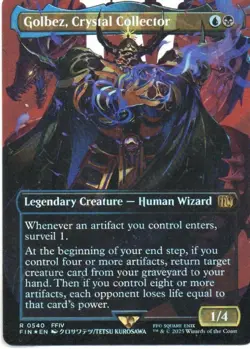 MTG: Final Fantasy: Surge Foil Borderless Golbez, Crystal Collector: LP Con - Image 1