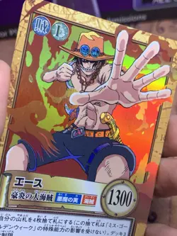 One Piece Ace Carddass Hyper Battle 2001 Holo - Image 3