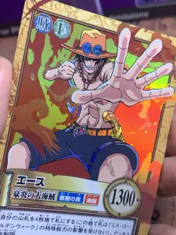 One Piece Ace Carddass Hyper Battle 2001 Holo - Image 4