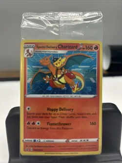 Special Delivery Charizard SWSH075 SWSH: Sword & Shield Promo Cards Holo SEALED - Image 1