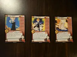 Dragon Ball Z CCG Score Majin Vegeta Card Lot 3 Energy Combat Cards English - Image 1