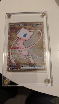 Pokemon TCG Mew EX Metal Gold NM 205/165 Scarlet & Violet 151 Promo Card - Image 1