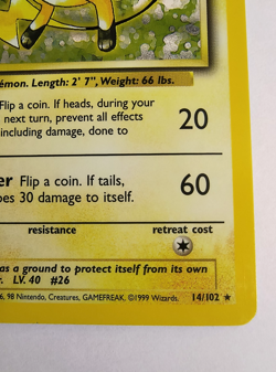 Pokemon TCG Base Set Raichu Holo Rare Card 14/102 Vintage LP Condition - Image 5