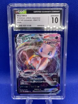 ✨✨✨ CGC 10 Mew VMAX 054/172 VSTAR Universe s12a Pokemon Card Japanese - Image 1