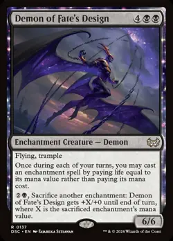 Demon of Fate's Design x1 - Commander: Duskmourn: House of Horror - NM-Mint, Eng - Image 1