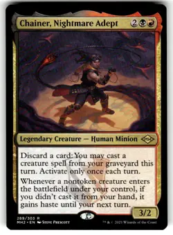 Modern Horizons 2 Magic: The Gathering Chainer, Nightmare Adept MTG - Image 1