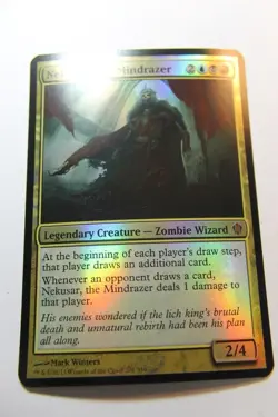 MTG Nekusar the Mindrazer x1-Foil -Commander 2013 Oversized-Lightly Played - Image 1
