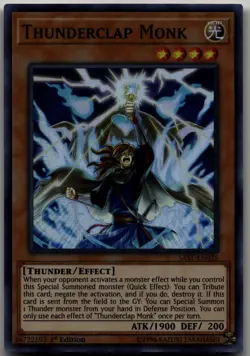 Thunderclap Monk Super Rare Savage Strike SAST-EN026 LP - Image 1