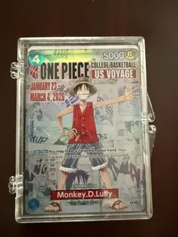 Monkey.D.Luffy (055) (College Basketball US Voyage) P-055 One Piece Promotion... - Image 1