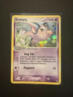 Grumpig 30/106 Ex Emerald Reverse Holo Stamped Pokemon Card - Image 1