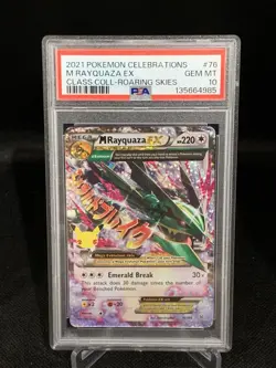Pokemon TCG M Rayquaza EX Celebrations Card 76/108 PSA 10 - Image 1