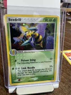 Pokemon TCG Beedrill FireRed & LeafGreen Holo Rare Card 1/112 LP-MP - Image 1