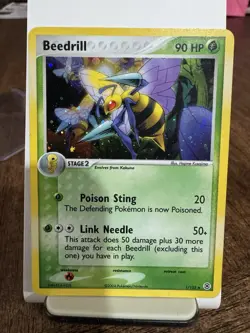 Pokemon TCG Beedrill FireRed & LeafGreen Holo Rare Card 1/112 LP-MP - Image 3